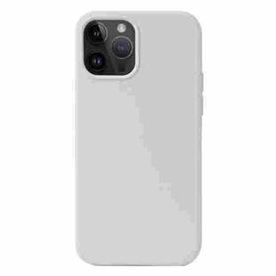For iPhone 15 Pro Max Liquid Silicone Phone Case(White)