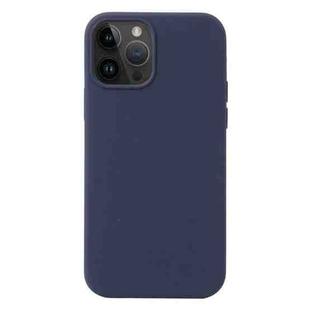 For iPhone 15 Pro Max Liquid Silicone Phone Case(Midnight Blue)