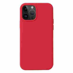 For iPhone 15 Pro Max Liquid Silicone Phone Case(Carmine Red)