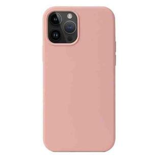 For iPhone 15 Pro Max Liquid Silicone Phone Case(Cherry Blossom Pink)