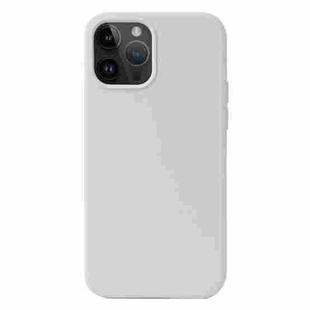 For iPhone 15 Pro Liquid Silicone Phone Case(White)