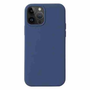 For iPhone 15 Pro Liquid Silicone Phone Case(Blue)