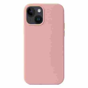 For iPhone 15 Liquid Silicone Phone Case(Cherry Blossom Pink)