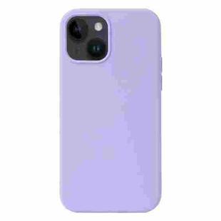 For iPhone 15 Plus Liquid Silicone Phone Case(Purple)