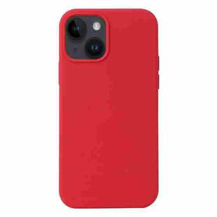For iPhone 15 Plus Liquid Silicone Phone Case(Carmine Red)