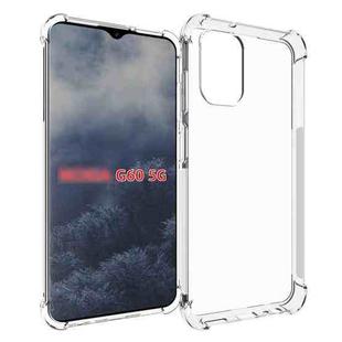 For Nokia G60 5G Shockproof Non-slip Thickening TPU Phone Case(Transparent)