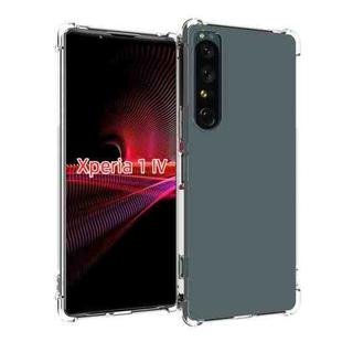 For Sony Xperia 1 IV Shockproof Non-slip Thickening TPU Phone Case(Transparent)