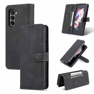 For Samsung Galaxy Z Fold5 AZNS Dream II Skin Feel PU+TPU Horizontal Flip PU Phone Case(Black)