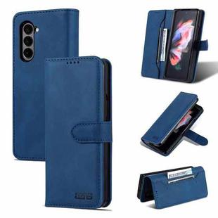 For Samsung Galaxy Z Fold6 5G AZNS Dream II Skin Feel PU+TPU Horizontal Flip PU Phone Case(Blue)