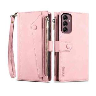 For Samsung Galaxy S23 FE 5G ESEBLE Retro Frosted RFID Flip Leather Phone Case(Rose Gold)