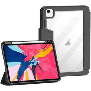 For iPad Pro 12.9 2022 / 2021 / 2020 / 2018 Deformation Buckle Leather Smart Tablet Case(Black)