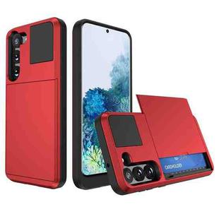 For Samsung Galaxy S20 5G Multifunction Armor Slide Card Slot Phone Case(Red)