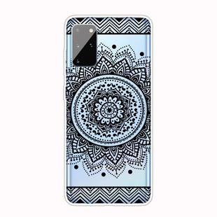 For Samsung Galaxy S20 Coloured Drawing Pattern Highly Transparent TPU Protective Case(Mandala)