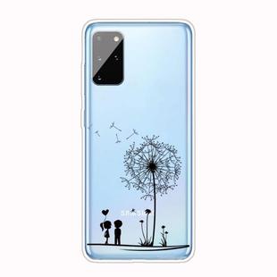 For Samsung Galaxy S20+ Coloured Drawing Pattern Highly Transparent TPU Protective Case(Dandelion)