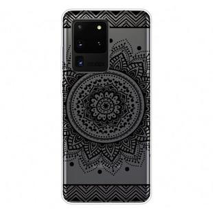 For Samsung Galaxy S20 Ultra Coloured Drawing Pattern Highly Transparent TPU Protective Case(Mandala)