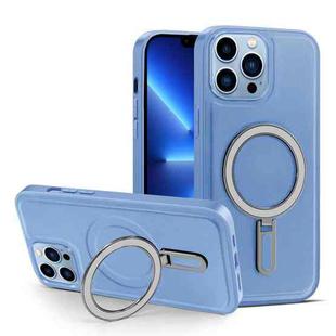 For iPhone 13 Pro MagSafe Magnetic Holder Phone Case(Sierra Blue)