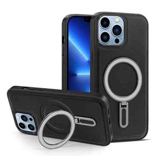 For iPhone 13 Pro Max MagSafe Magnetic Holder Phone Case(Black)