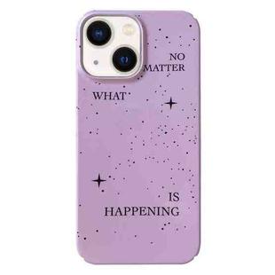 For iPhone 14 Painted Pattern PC Phone Case(Splashing Ink)