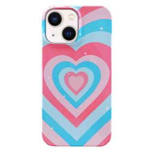 For iPhone 14 Plus Painted Pattern PC Phone Case(Love)