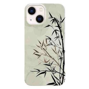For iPhone 14 Plus Painted Pattern PC Phone Case(Ink Painting)