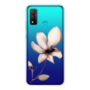 For Huawei P Smart 2020 Coloured Drawing Pattern Highly Transparent TPU Protective Case(Lotus)