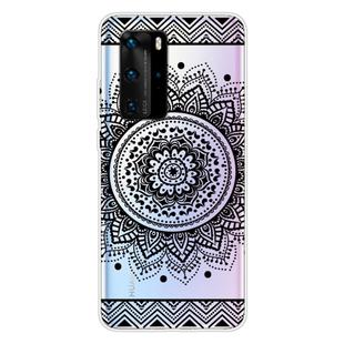 For Huawei P40 Coloured Drawing Pattern Highly Transparent TPU Protective Case(Mandala)