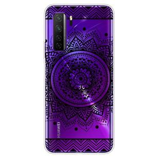 For Huawei P40 Lite 5G Coloured Drawing Pattern Highly Transparent TPU Protective Case(Mandala)