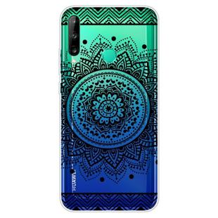 For Huawei P40 Lite E Coloured Drawing Pattern Highly Transparent TPU Protective Case(Mandala)
