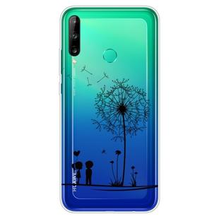 For Huawei P40 Lite E Coloured Drawing Pattern Highly Transparent TPU Protective Case(Dandelion)