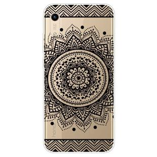 For Huawei Y5 (2019) Coloured Drawing Pattern Highly Transparent TPU Protective Case(Mandala)