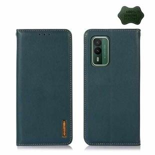 For Nokia XR21 KHAZNEH Nappa Top Layer Cowhide Leather Phone Case(Green)