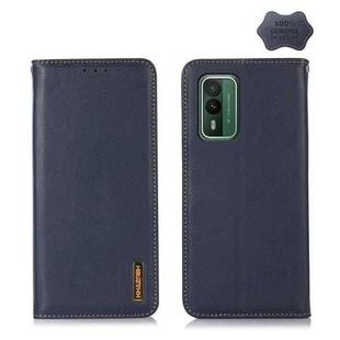 For Nokia XR21 KHAZNEH Nappa Top Layer Cowhide Leather Phone Case(Blue)