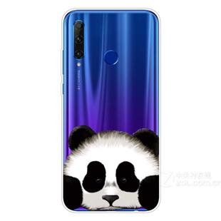 For Huawei Honor 20 Lite Coloured Drawing Pattern Highly Transparent TPU Protective Case(Panda)