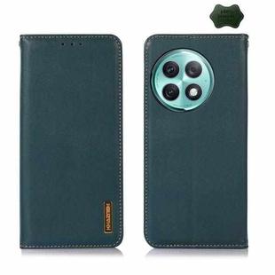 For OnePlus Ace 2 Pro KHAZNEH Nappa Top Layer Cowhide Leather Phone Case(Green)