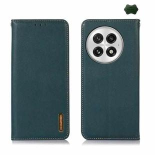 For OnePlus Nord 13 KHAZNEH Nappa Top Layer Cowhide Leather Phone Case(Green)