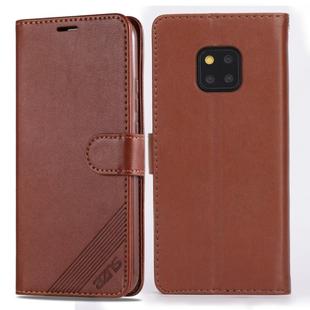 For Huawei Mate 20 Pro AZNS Sheepskin Texture Horizontal Flip Leather Case with Holder & Card Slots & Wallet(Brown)