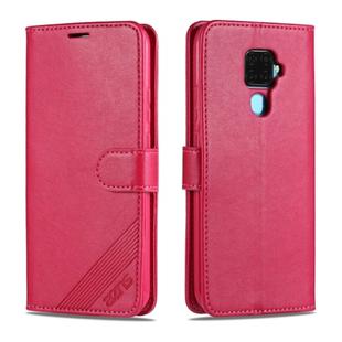 For Huawei Mate 30 Lite / Nova 5i Pro AZNS Sheepskin Texture Horizontal Flip Leather Case with Holder & Card Slots & Wallet(Red)