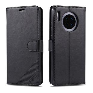 For Huawei Mate 30 / Mate 30 Pro AZNS Sheepskin Texture Horizontal Flip Leather Case with Holder & Card Slots & Wallet(Black)