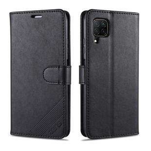 For Huawei Nova 6 SE AZNS Sheepskin Texture Horizontal Flip Leather Case with Holder & Card Slots & Wallet(Black)