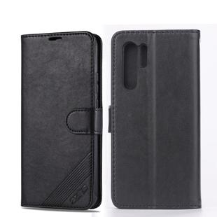 For Huawei P30 Pro AZNS Sheepskin Texture Horizontal Flip Leather Case with Holder & Card Slots & Wallet(Black)