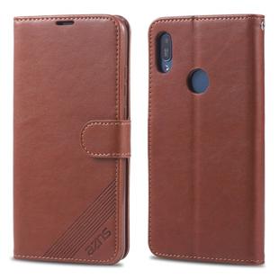 For Huawei Y6(2019) / Enjoy 9E AZNS Sheepskin Texture Horizontal Flip Leather Case with Holder & Card Slots & Wallet(Brown)