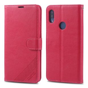 For Huawei Y6(2019) / Enjoy 9E AZNS Sheepskin Texture Horizontal Flip Leather Case with Holder & Card Slots & Wallet(Red)