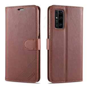 For Huawei Honor 30 / 30 Pro AZNS Sheepskin Texture Horizontal Flip Leather Case with Holder & Card Slots & Wallet(Brown)
