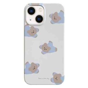For iPhone 13 Painted Pattern PC Phone Case(Papa Bear)