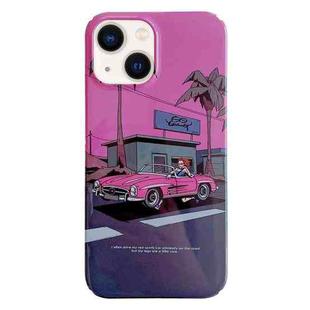 For iPhone 13 Painted Pattern PC Phone Case(Sweet Cool Girl)