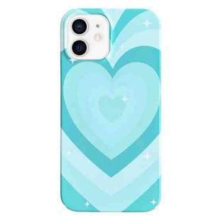 For iPhone 11 Painted Pattern PC Phone Case(Green Love)