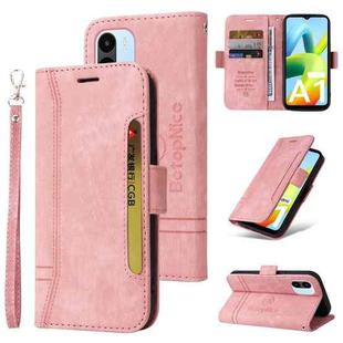 For OPPO A1 5G / A98 / F23 5G BETOPNICE Dual-side Buckle Leather Phone Case(Pink)