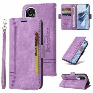 For OPPO Reno10 5G Global/Reno10 Pro 5G Global BETOPNICE Dual-side Buckle Leather Phone Case(Purple)