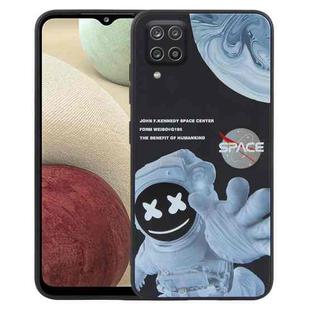 For Samsung Galaxy A12 / M12 / F12 Martian Astronaut Pattern Shockproof Phone Case(Black)