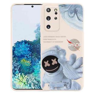 For Samsung Galaxy S20+ 5G / 4G Martian Astronaut Pattern Shockproof Phone Case(White)